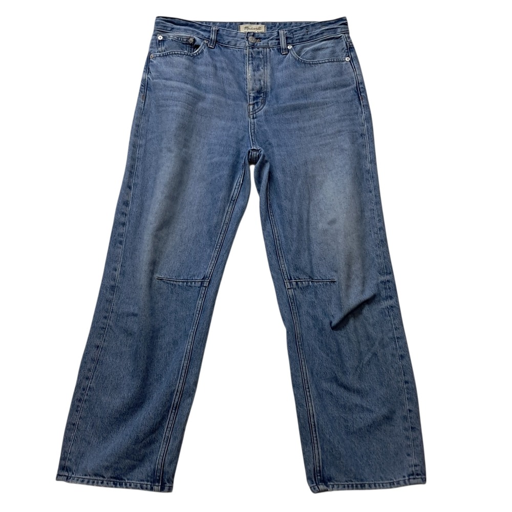 Madewell Straight-Leg Jeans in Mid Wash Blue